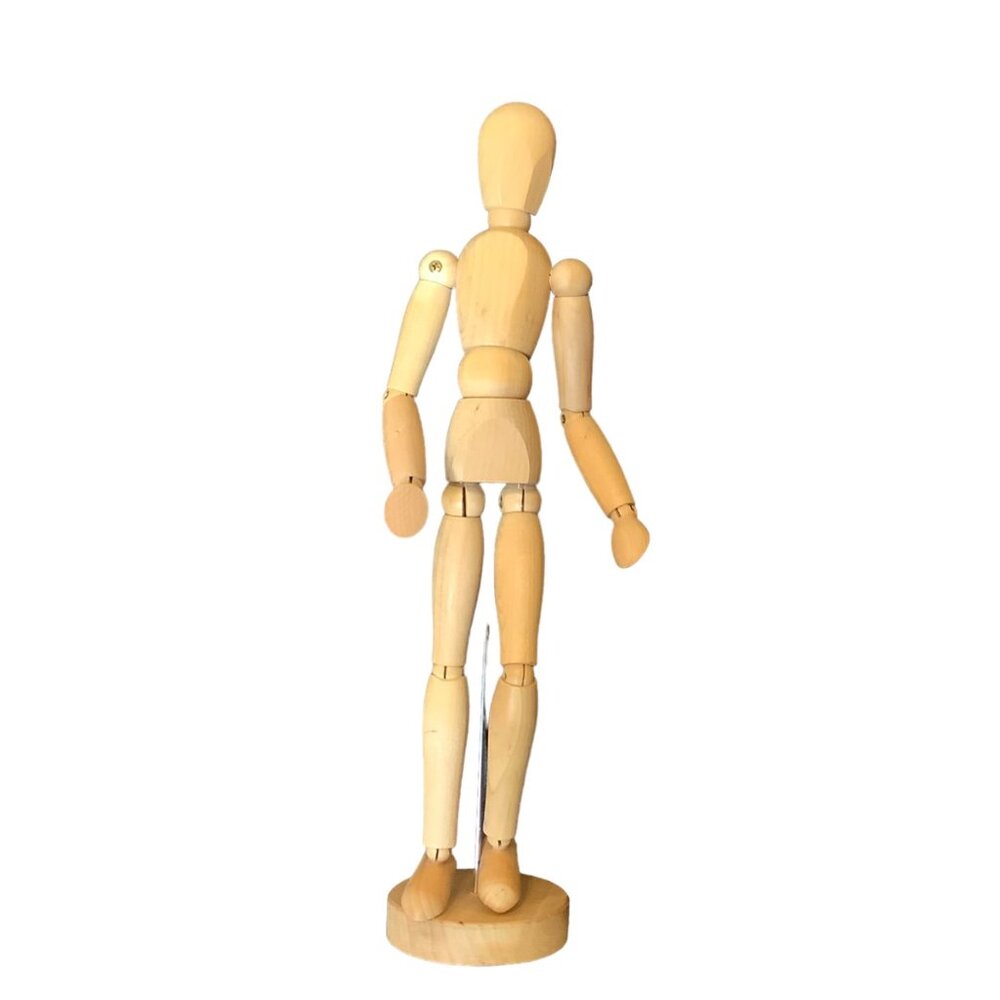 IKEA Artist Wooden Poseable Mannequin Human Model 13" Tall‎ Drawing Sketches